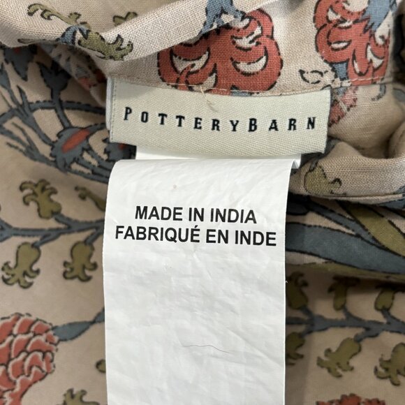 POTTERY BARN Stella Kalamkari Reversible Queen Patchwork Quilt & Shams VERY RARE - Picture 11 of 13